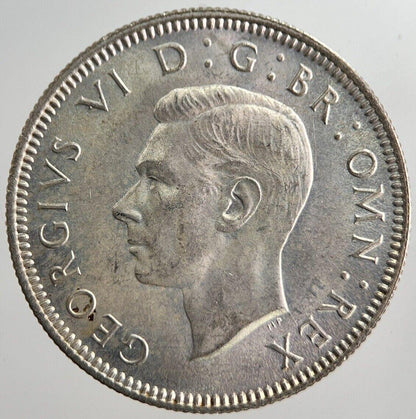 1940 George VI British One Shilling Silver Coin | Very High Grade | a8248