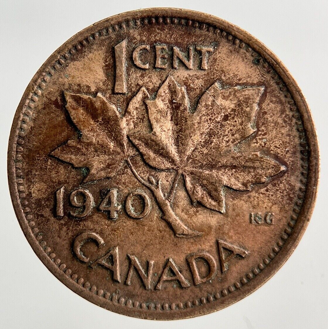 1940 Canada 1 Cent Coin | Fine Collectable Grade