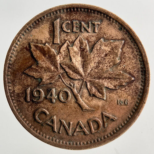 1940 Canada 1 Cent Coin | Fine Collectable Grade