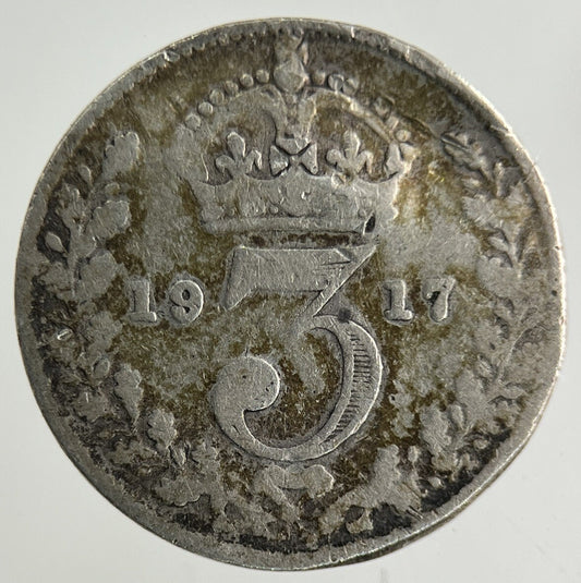 1917 George V Threepence Silver Coin | Collectable Grade