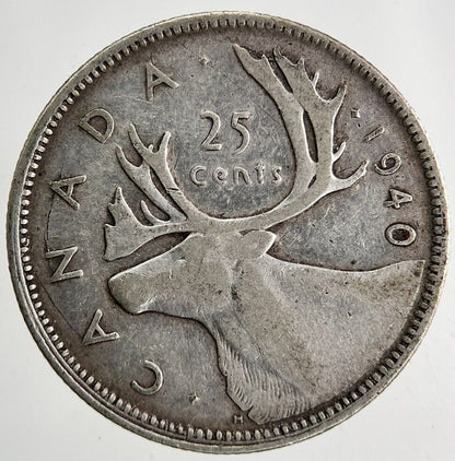 1940 Canada 25 Cents Silver Coin | Collectable Grade