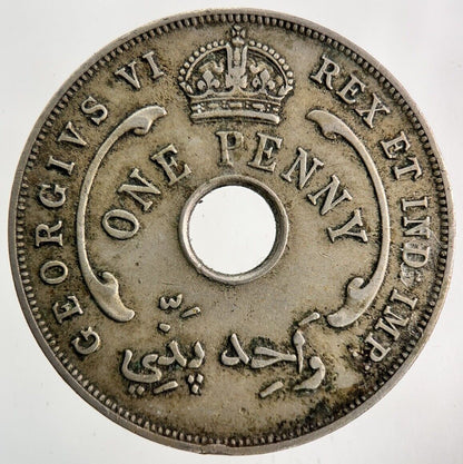 1940 British West Africa One Penny Coin | Fine Collectable Grade