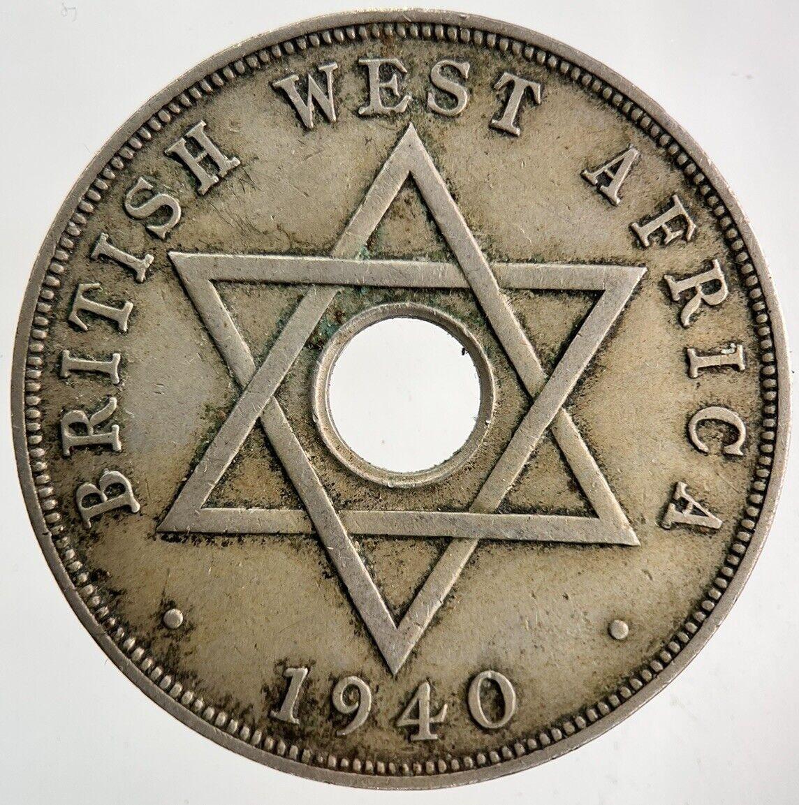 1940 British West Africa One Penny Coin | Fine Collectable Grade