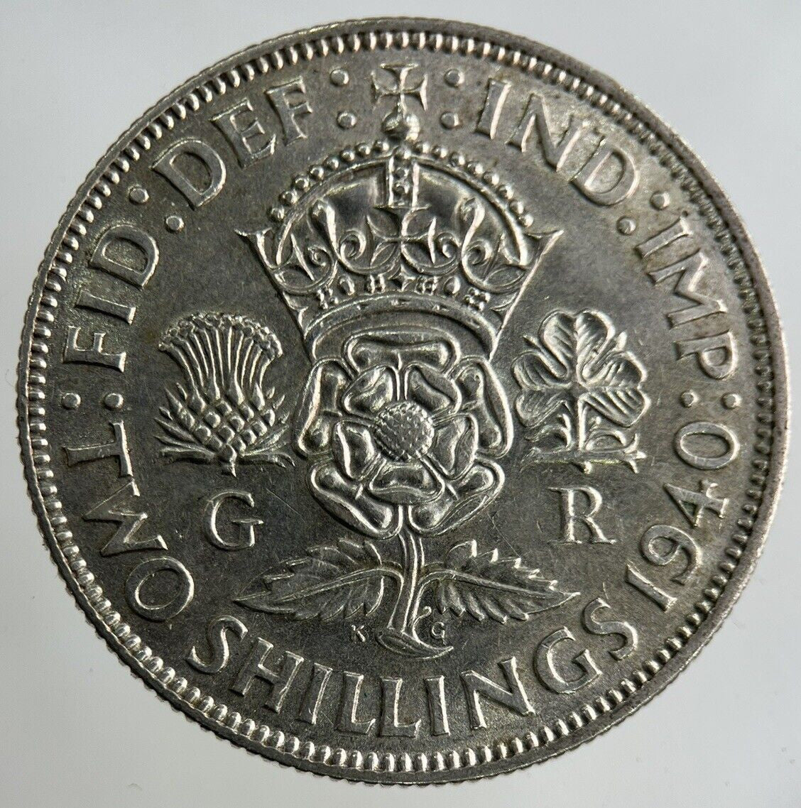 1940 George VI Florin Silver Coin | Fine Collectable Grade