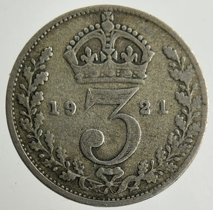 1921 George V Threepence Silver Coin | Collectable Grade