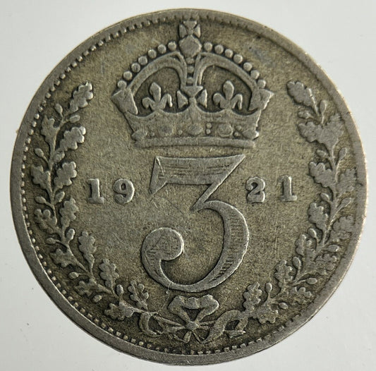 1921 George V Threepence Silver Coin | Collectable Grade