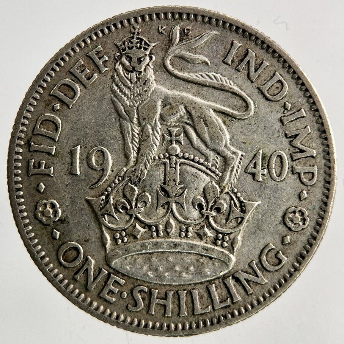 1940 George VI Shilling Silver Coin | Fine Collectable Grade