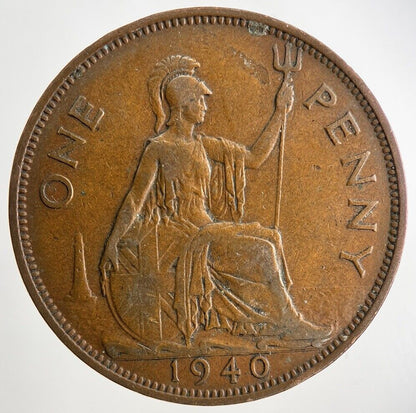 1940 George VI One Penny Coin | Fine Collectable Grade