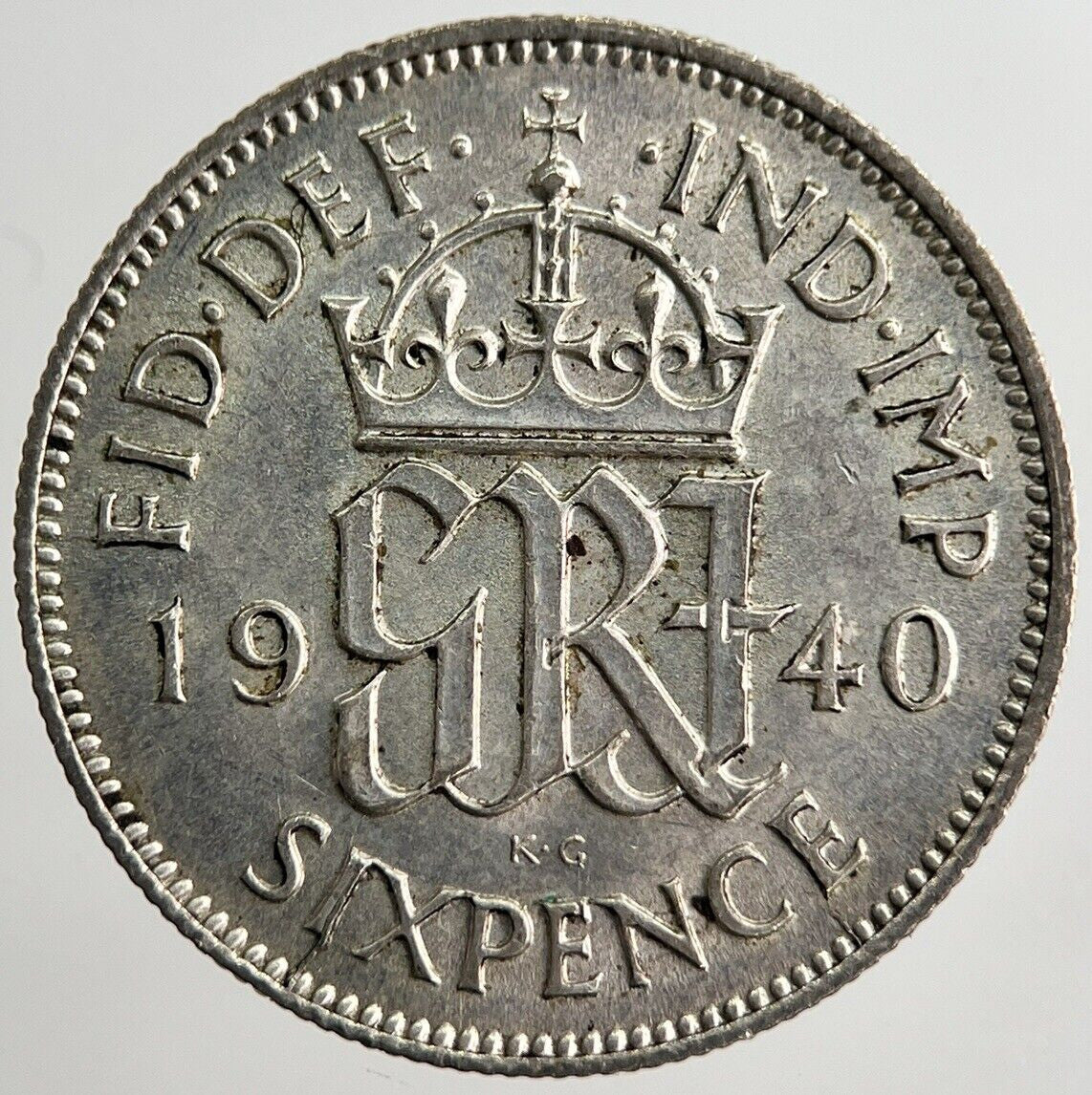 1940 George VI Sixpence Silver Coin | Very High Grade | a8151