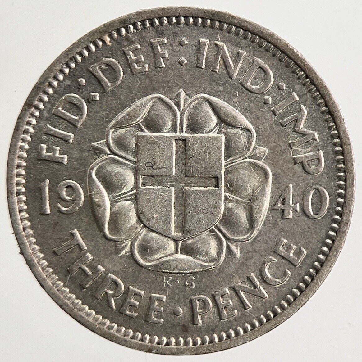 1940 George VI Threepence Silver Coin | Fine Collectable Grade