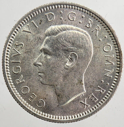 1940 George VI Sixpence Silver Coin | Very High Grade | a5911