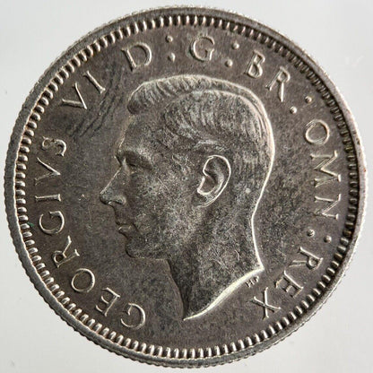1940 George VI Sixpence Silver Coin | Very High Grade