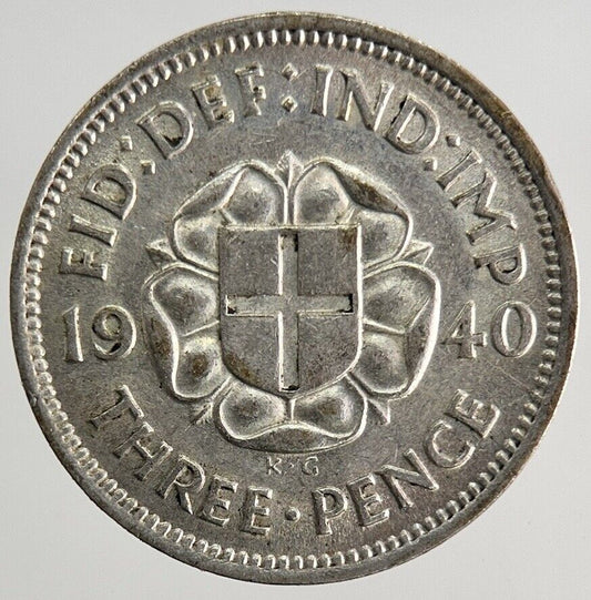 1940 George VI Threepence Silver Coin | Very High Grade