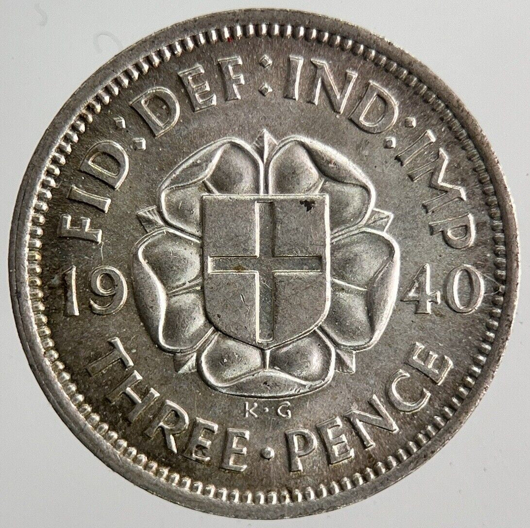 1940 George VI Threepence Silver Coin | Very High Grade | a6506