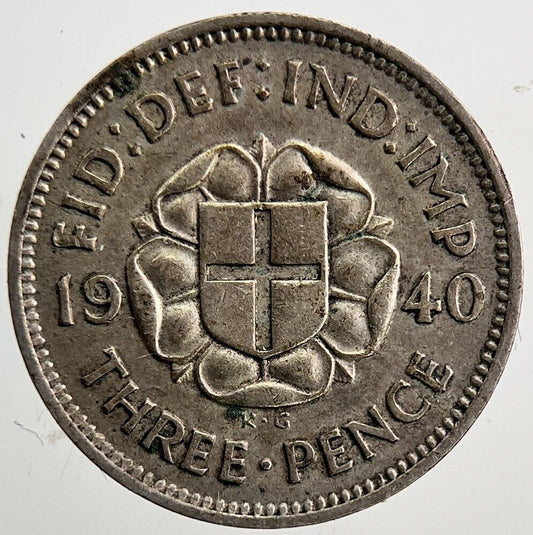 1940 George VI Threepence Silver Coin | Very High Grade | a6068