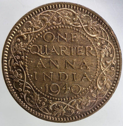 1940 India 1/4 Quarter Anna Coin | Collectable Grade