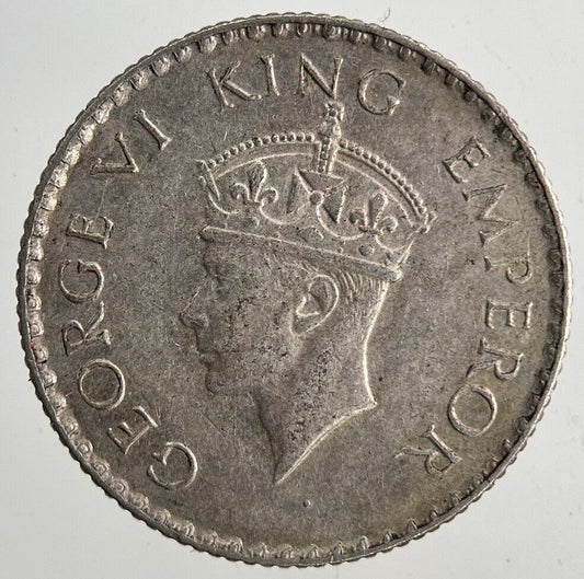 1940 India 1/4 Quarter Rupee Silver Coin | Fine Collectable Grade