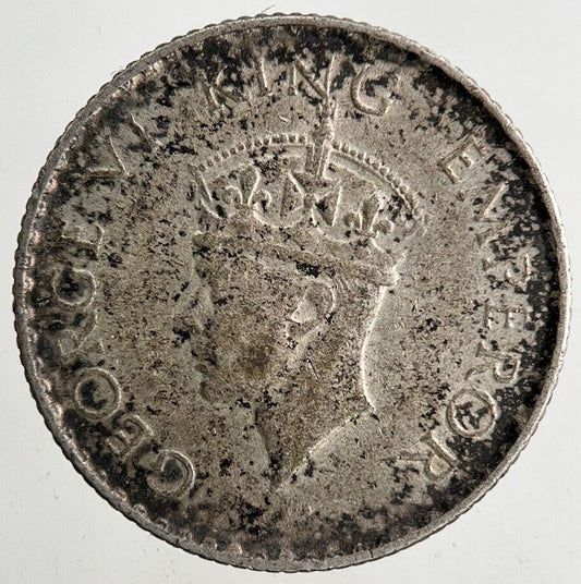 1940 India 1/4 Quarter Rupee Silver Coin | Fine Collectable Grade
