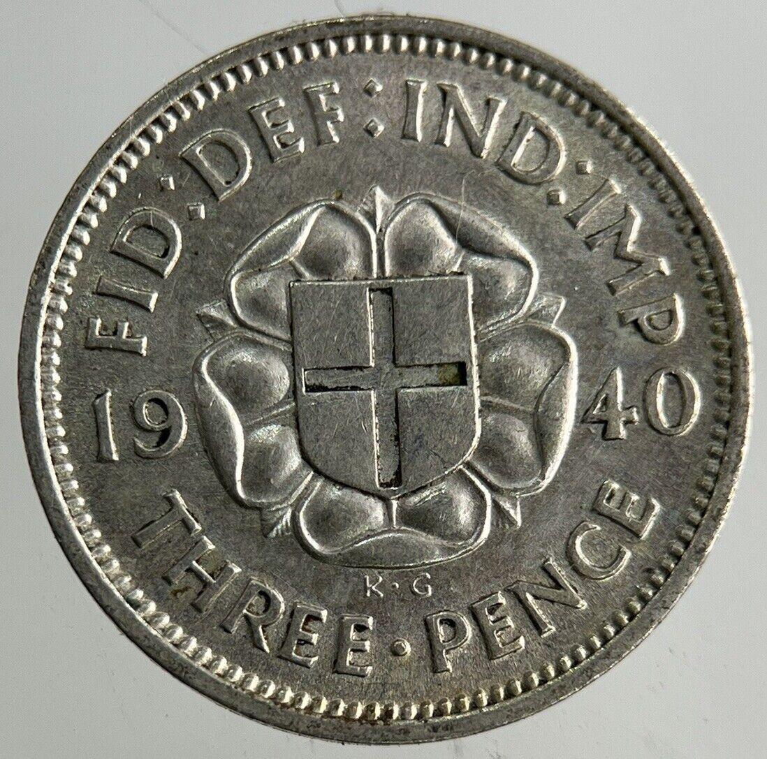1940 George VI Threepence Silver Coin | Very High Grade