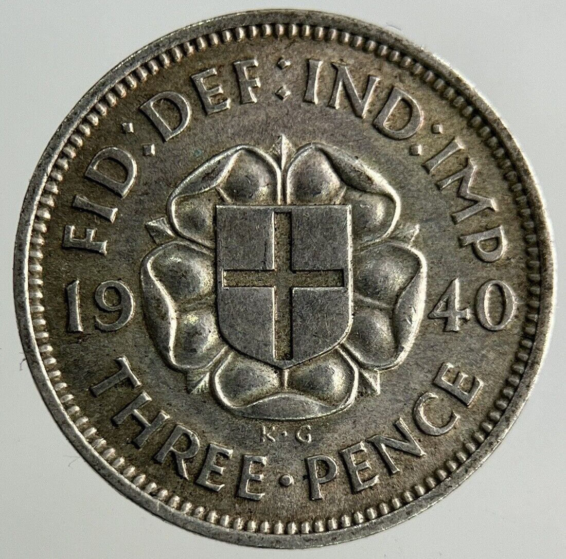 1940 George VI Threepence Silver Coin | Very High Grade