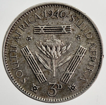 1940 South Africa Threepence Coin | Fine Collectable Grade | a6177