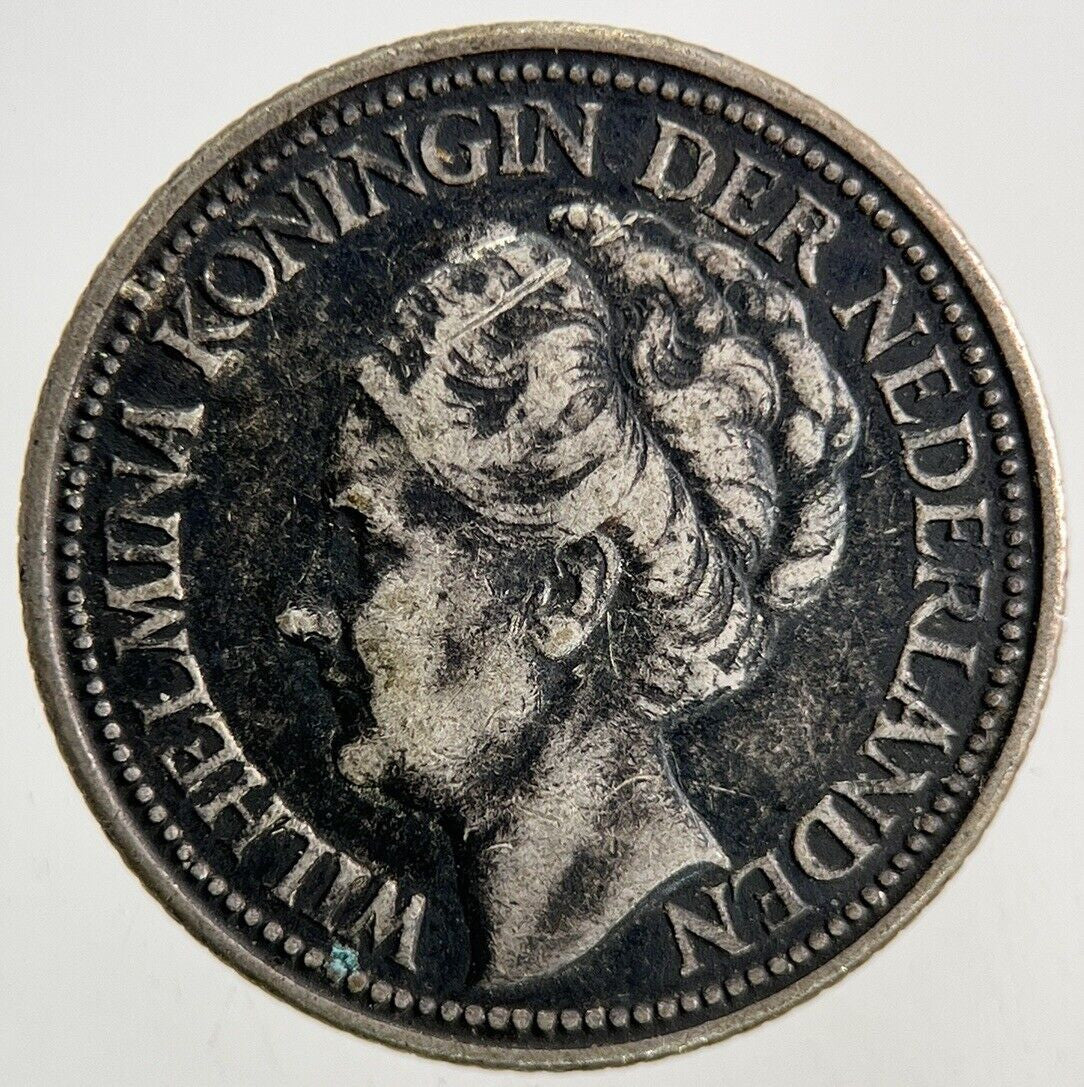 1940 Netherlands 25 Cents Silver Coin | Fine Collectable Grade