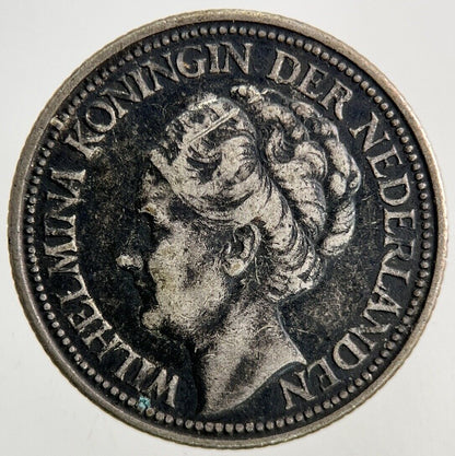 1940 Netherlands 25 Cents Silver Coin | Fine Collectable Grade