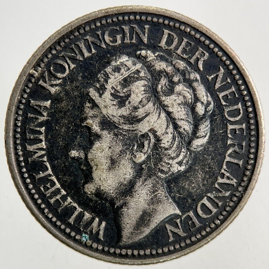 1940 Netherlands 25 Cents Silver Coin | Fine Collectable Grade