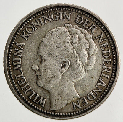 1940 Netherlands 25 Cents Silver Coin | Fine Collectable Grade