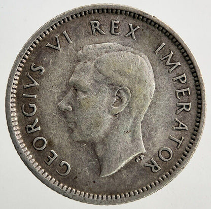 1940 South Africa Sixpence Silver Coin | Fine Collectable Grade