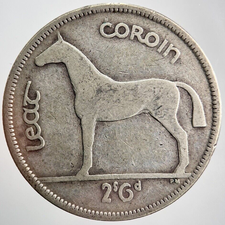 1940 Irish Half-Crown Horse Silver Coin | Collectable Grade | a2302