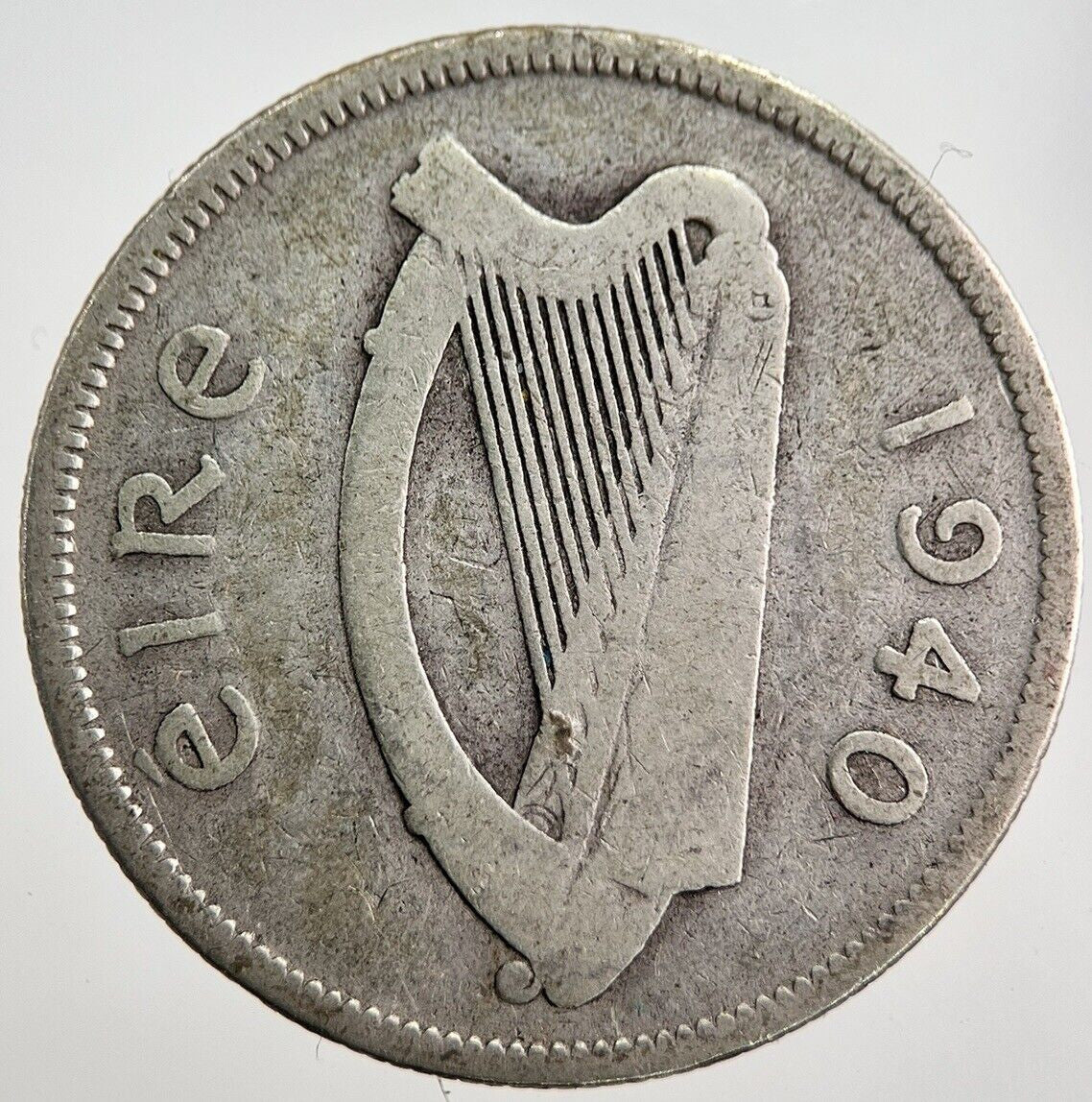 1940 Irish Florin Silver Coin | Fair Grade | a8031
