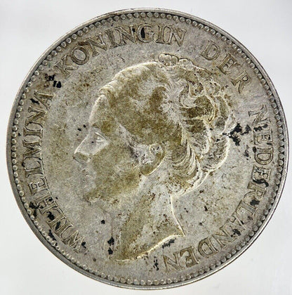 1940 Netherlands 1 Gulden Silver Coin | Fine Collectable Grade