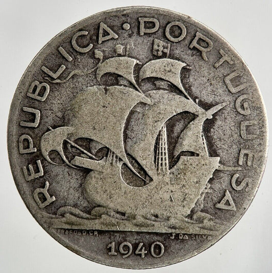 1940 Portugal 5 Escudos Silver Coin | Collectable Grade