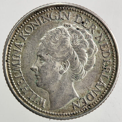 1940 Netherlands 25 Cents Silver Coin | Very High Grade