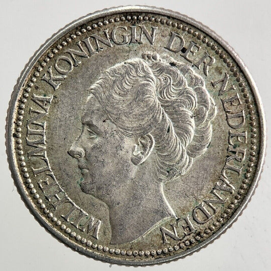 1940 Netherlands 25 Cents Silver Coin | Very High Grade