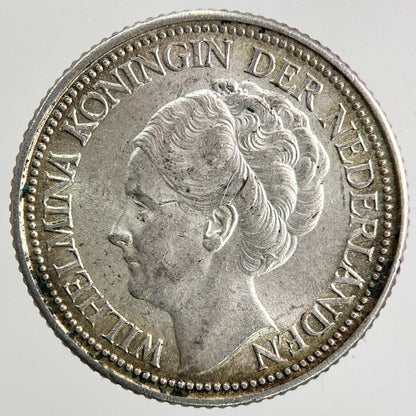1940 Netherlands 25 Cents Silver Coin | Very High Grade