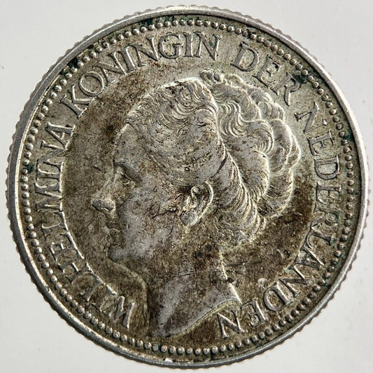 1940 Netherlands 25 Cents Silver Coin | Very High Grade
