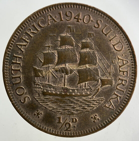 1940 South Africa Half-Penny Coin | Very High Grade