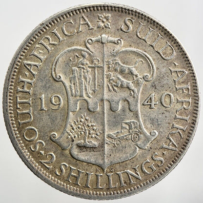 1940 South Africa Florin 2 Shillings Silver Coin | Very High Grade | a1530