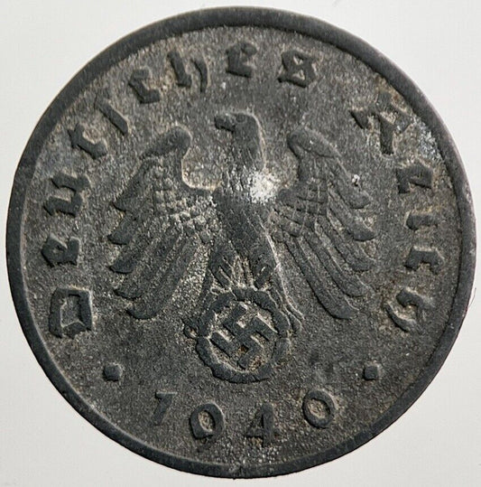1940-A Germany Nazi 1 Pfennig Coin | Collectable Grade | a3375