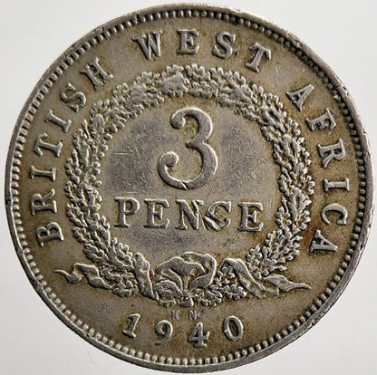 1940 West Africa 3 Pence Threepence Coin | Very High Grade | a5671