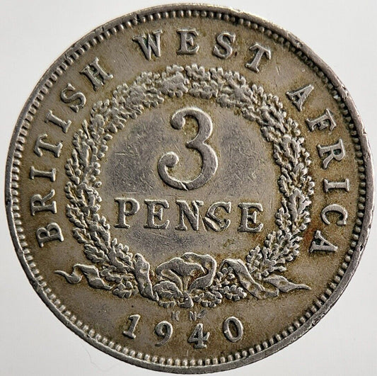 1940 West Africa 3 Pence Threepence Coin | Very High Grade | a5671