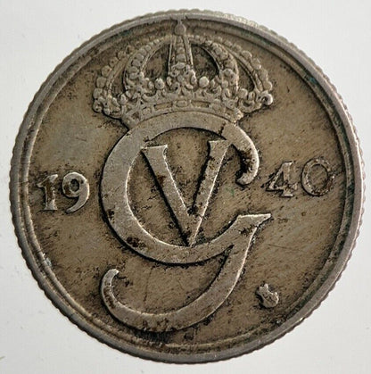 1940 Sweden 10 Ore Coin | Very High Grade | a4879