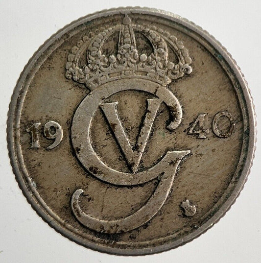 1940 Sweden 10 Ore Coin | Very High Grade | a4879