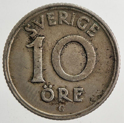 1940 Sweden 10 Ore Coin | Very High Grade | a4879