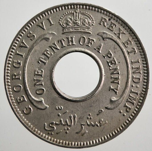 1940 West Africa 1/10 1 One Tenth Of A Penny Coin | Very High Grade | a7570