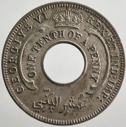 1940 West Africa 1/10 1 One Tenth Of A Penny Coin | Very High Grade | a7568
