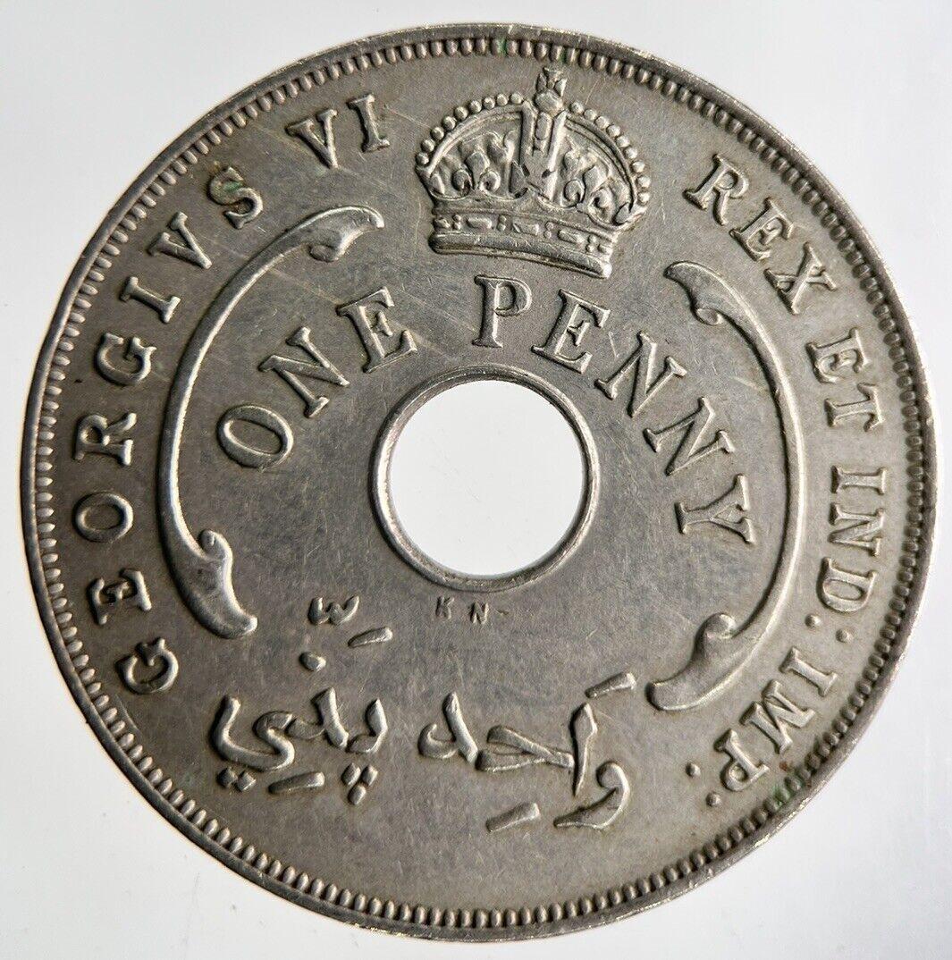 1940 West Africa One Penny Coin | Fine Collectable Grade