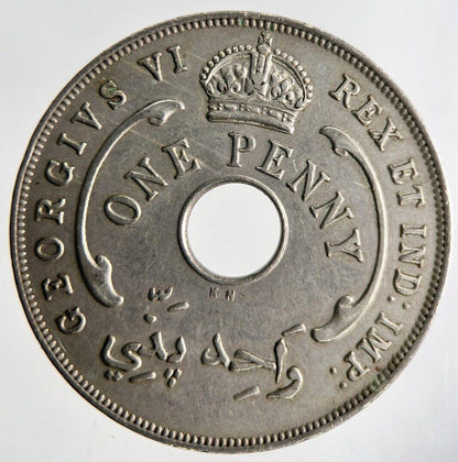 1940 West Africa One Penny Coin | Fine Collectable Grade